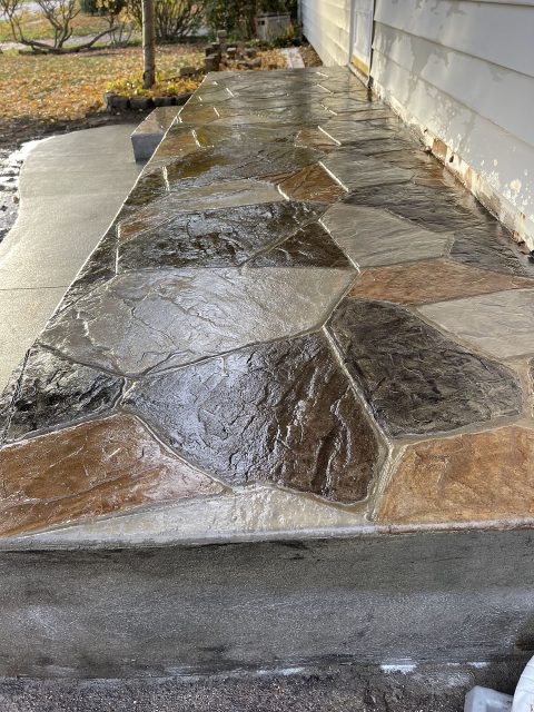 Stamped concrete by OAX Construction