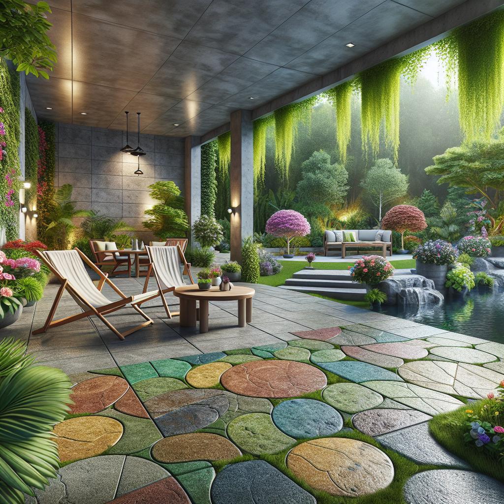 Transforming outdoor spaces with stamped concrete patios by OAX Construction