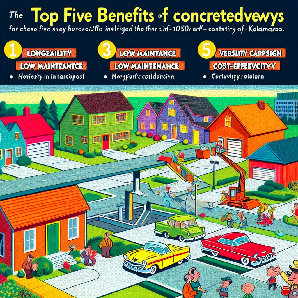 Concrete driveway installation by OAX Construction in Kalamazoo